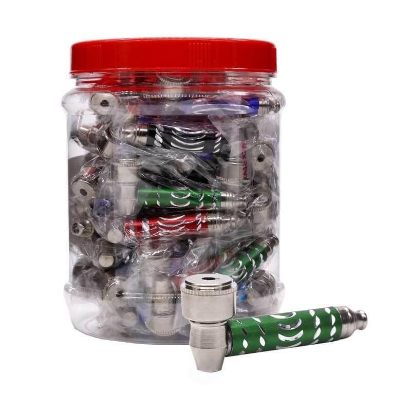 Mixed Colors Metal Pipe (AS113) | 3 inch | 50 Count Display product image